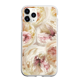 Чехол для iPhone 11 Pro матовый с принтом Нежные Пионы , Силикон |  | букет | красивый | милый | пион | роза | розовый | розочка | свадебный | флористика | цветок | цветы
