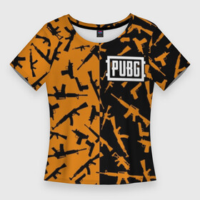 Женская футболка 3D Slim с принтом PUBG 2 ,  |  | battlegrounds | game | play | playerunknown’s battlegrounds | pubg | twitch | битва | король | онлайн | пубг | твич