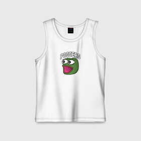 Детская майка хлопок с принтом Pepe ,  |  | bad | dab | frog | good | kek | make pepe great again | pepe | sad | sad frog | vote for pepe | кек | лягушка | мем | мемы | пепе | со смыслом | фрог