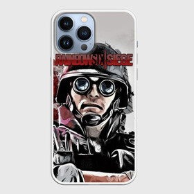 Чехол для iPhone 13 Pro Max с принтом Rainbow Six: Siege ,  |  | gameplay | mozzie | pvp | r6s | герой | дым | огонь | оружия | осада | пламя | снайпер | сражения | тактический | туман | шутер