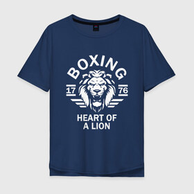 Мужская футболка хлопок Oversize с принтом Бокс - сердце льва , 100% хлопок | свободный крой, круглый ворот, “спинка” длиннее передней части | box | boxing | bruce lee | champion | dragon | fight | fighter | judo | muay thai | team | tiger | ufc | али | боевые | боец | бой | бокс | боксер | борьба | брюс ли | воин | дзюдо | дракон | единоборства | искусство | карате | контакт | кулак | лев