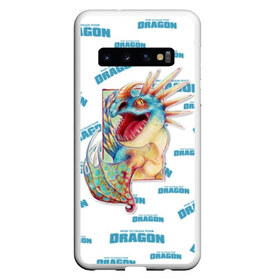 Чехол для Samsung Galaxy S10 с принтом Как приручить дракона , Силикон | Область печати: задняя сторона чехла, без боковых панелей | dragon | how | to train | your | астрид | беззубик | викинги | всадник | дракон | как | ночная | олух | приручить | фурия | фэнтези