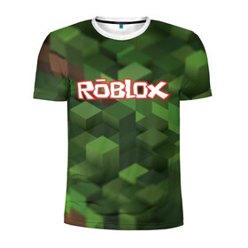 Мужская футболка 3D спортивная с принтом Roblox , 100% полиэстер с улучшенными характеристиками | приталенный силуэт, круглая горловина, широкие плечи, сужается к линии бедра | play | roblox | детская | для детей | игра | онлайн | ребенку | роблокс | роболкс | симулятор