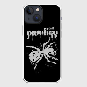 Чехол для iPhone 13 mini с принтом The Prodigy логотип ,  |  | 2019 | album | art | break | dance | logo | music | prodigy | брейк | граффити | группа | заставка | лого | логотип | музыка | муравей | новый альбом | обложка альбома | продиджи