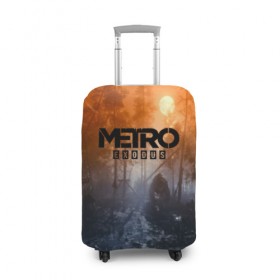 Чехол для чемодана 3D с принтом METRO EXODUS , 86% полиэфир, 14% спандекс | двустороннее нанесение принта, прорези для ручек и колес | 