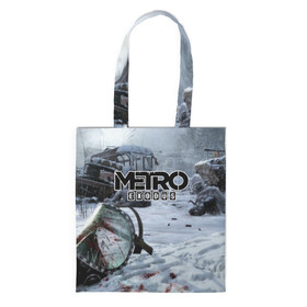 Шоппер 3D с принтом METRO EXODUS , 100% полиэстер | Плотность: 200 г/м2; Размер: 34×35 см; Высота лямок: 30 см | 2035 | exodus | metro | metro exodus | metro: exodus | survival horror | арт | артём | исход | метро | метро исход | метро:исход