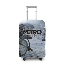 Чехол для чемодана 3D с принтом METRO EXODUS , 86% полиэфир, 14% спандекс | двустороннее нанесение принта, прорези для ручек и колес | 2035 | exodus | metro | metro exodus | metro: exodus | survival horror | арт | артём | исход | метро | метро исход | метро:исход
