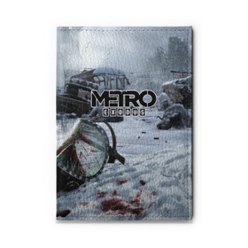 Обложка для автодокументов с принтом METRO EXODUS , натуральная кожа |  размер 19,9*13 см; внутри 4 больших “конверта” для документов и один маленький отдел — туда идеально встанут права | 2035 | exodus | metro | metro exodus | metro: exodus | survival horror | арт | артём | исход | метро | метро исход | метро:исход