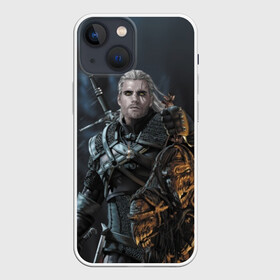 Чехол для iPhone 13 mini с принтом Геральт Ведьмак ,  |  | ciri | geralt | henry cavill | wild hunt | witcher | ведьмак | генри кавилл | геральт | дикая охота | цири