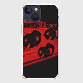 Чехол для iPhone 13 mini с принтом Rainbow Six: Siege ,  |  | gameplay | mozzie | pvp | r6s | герой | дым | огонь | оружия | осада | пламя | снайпер | сражения | тактический | туман | шутер