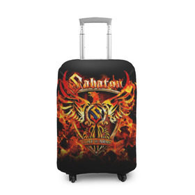 Чехол для чемодана 3D с принтом Sabaton , 86% полиэфир, 14% спандекс | двустороннее нанесение принта, прорези для ручек и колес | heavy metal | metal | sabaton | группы | метал | музыка | пауэр метал | рок | сабатон | хэви метал