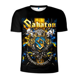 Мужская футболка 3D спортивная с принтом Sabaton , 100% полиэстер с улучшенными характеристиками | приталенный силуэт, круглая горловина, широкие плечи, сужается к линии бедра | heavy metal | metal | sabaton | группы | метал | музыка | пауэр метал | рок | сабатон | хэви метал