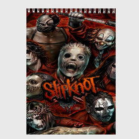 Скетчбук с принтом Slipknot , 100% бумага
 | 48 листов, плотность листов — 100 г/м2, плотность картонной обложки — 250 г/м2. Листы скреплены сверху удобной пружинной спиралью | альтернативный | американская | глэм | готик | гранж | группа | метал | модные | музыка | пост | рок | хард