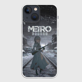 Чехол для iPhone 13 mini с принтом Metro Exodus Аниме ,  |  | 2034 | metro | metro 2033 | аниме | аниме девушка | аниме сталкер | девушка | девушка сталкер | игра | игры | метро | метро 2033 | метро 2034 | метро аниме | метро эксодус | москва | сталкер