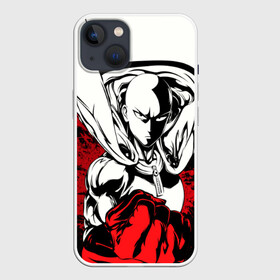 Чехол для iPhone 13 с принтом Сайтама   Saitama ,  |  | anime | hero | man | ok | ok hero | one | one punch | punch | punchm | superhero | аниме | ванпанч | ванпачмен | один удар | супергерой