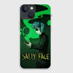 Чехол для iPhone 13 mini с принтом Sally Face ,  |  | sally face | игра | компьютерная игра | лицо | маска | протез | салли фейс | школа | шрамы