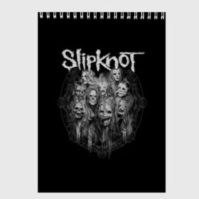 Скетчбук с принтом Slipknot , 100% бумага
 | 48 листов, плотность листов — 100 г/м2, плотность картонной обложки — 250 г/м2. Листы скреплены сверху удобной пружинной спиралью | альтернативный | американская | глэм | готик | гранж | группа | метал | модные | музыка | пост | рок | хард