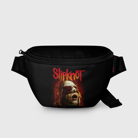 Поясная сумка 3D с принтом Slipknot , 100% полиэстер | плотная ткань, ремень с регулируемой длиной, внутри несколько карманов для мелочей, основное отделение и карман с обратной стороны сумки застегиваются на молнию | альтернативный | американская | глэм | готик | гранж | группа | метал | модные | музыка | пост | рок | хард