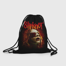 Рюкзак-мешок 3D с принтом Slipknot , 100% полиэстер | плотность ткани — 200 г/м2, размер — 35 х 45 см; лямки — толстые шнурки, застежка на шнуровке, без карманов и подкладки | альтернативный | американская | глэм | готик | гранж | группа | метал | модные | музыка | пост | рок | хард
