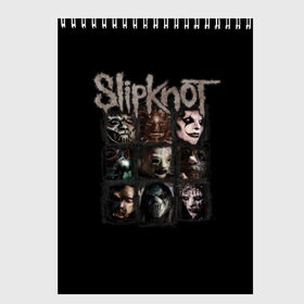 Скетчбук с принтом Slipknot , 100% бумага
 | 48 листов, плотность листов — 100 г/м2, плотность картонной обложки — 250 г/м2. Листы скреплены сверху удобной пружинной спиралью | альтернативный | американская | глэм | готик | гранж | группа | метал | модные | музыка | пост | рок | хард