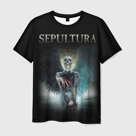 Мужская футболка 3D с принтом Sepultura , 100% полиэфир | прямой крой, круглый вырез горловины, длина до линии бедер | Тематика изображения на принте: sepultura | грув метал | группы | дэт метал | метал | музыка | рок | трэш метал