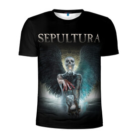 Мужская футболка 3D спортивная с принтом Sepultura , 100% полиэстер с улучшенными характеристиками | приталенный силуэт, круглая горловина, широкие плечи, сужается к линии бедра | sepultura | грув метал | группы | дэт метал | метал | музыка | рок | трэш метал