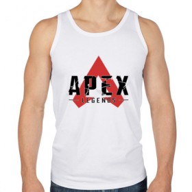 Мужская майка хлопок с принтом Apex Legends Logo , 100% хлопок |  | apex | apex legends | bangalor | bloodhound | caustic | gibraltar | legends | lifeline | logo | mirage | pathfinder | titanfall | wraith | апекс