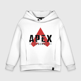 Детское худи Oversize хлопок с принтом Apex Legends Logo , френч-терри — 70% хлопок, 30% полиэстер. Мягкий теплый начес внутри —100% хлопок | боковые карманы, эластичные манжеты и нижняя кромка, капюшон на магнитной кнопке | apex | apex legends | bangalor | bloodhound | caustic | gibraltar | legends | lifeline | logo | mirage | pathfinder | titanfall | wraith | апекс