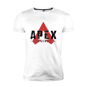 Мужская футболка премиум с принтом Apex Legends Logo , 92% хлопок, 8% лайкра | приталенный силуэт, круглый вырез ворота, длина до линии бедра, короткий рукав | Тематика изображения на принте: apex | apex legends | bangalor | bloodhound | caustic | gibraltar | legends | lifeline | logo | mirage | pathfinder | titanfall | wraith | апекс