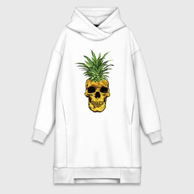 Платье-худи хлопок с принтом Ананас ,  |  | cool | creative | design | fruit | green | hype | new york | pineapple | skull | summer | supreme | vanguard | vegan | авангард | ананас | дизайн | зеленый | креатив | круто | лето | фрукт | хайп | череп