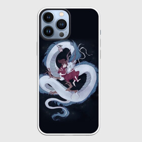 Чехол для iPhone 13 Pro Max с принтом Нежность дракона и Тихиро ,  |  | аниме | безликий | сэн и таинственное исчезновение тихиро | унесённые призраками | хаку | хаяо миядзаки