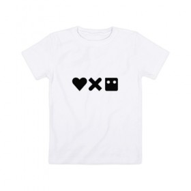 Детская футболка хлопок с принтом LDR , 100% хлопок | круглый вырез горловины, полуприлегающий силуэт, длина до линии бедер | death | love death + robots | netflix | robots | любовь | нетфликс | роботы | сериал