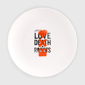 Тарелка с принтом LOVE DEATH + ROBOTS , фарфор | диаметр - 210 мм
диаметр для нанесения принта - 120 мм | death | love death + robots | netflix | robots | любовь | нетфликс | роботы | сериал