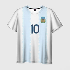 Мужская футболка 3D с принтом Messi Copa America 2019 , 100% полиэфир | прямой крой, круглый вырез горловины, длина до линии бедер | barcelona | champions | league | lionel | messi | spain | барселона | испания | лига | лионель | месси | чемпионов