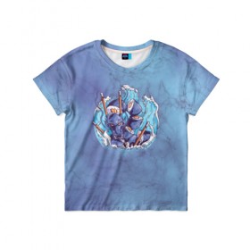 Детская футболка 3D с принтом Дракон Суши , 100% гипоаллергенный полиэфир | прямой крой, круглый вырез горловины, длина до линии бедер, чуть спущенное плечо, ткань немного тянется | japan | sushi | дракон | морское чудовище | палочки | суши | чудовище | япония | японская кухня