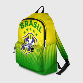 Рюкзак 3D с принтом Бразилия , 100% полиэстер | лямки с регулируемой длиной, сверху петелька, чтобы рюкзак можно было повесить на вешалку. Основное отделение закрывается на молнию, как и внешний карман. Внутри два дополнительных кармана, один из которых закрывается на молнию. По бокам два дополнительных кармашка | brasil | brazil | бразилия | бразильская сборная | сборная бразилии | сборная бразилии по футболу | сборные | форма | футбол | футбольные сборные | чемпиона | чемпионат мира