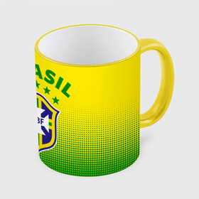 Кружка с полной запечаткой с принтом Бразилия , керамика | ёмкость 330 мл | brasil | brazil | бразилия | бразильская сборная | сборная бразилии | сборная бразилии по футболу | сборные | форма | футбол | футбольные сборные | чемпиона | чемпионат мира