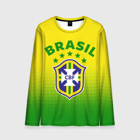 Мужской лонгслив 3D с принтом Бразилия , 100% полиэстер | длинные рукава, круглый вырез горловины, полуприлегающий силуэт | brasil | brazil | бразилия | бразильская сборная | сборная бразилии | сборная бразилии по футболу | сборные | форма | футбол | футбольные сборные | чемпиона | чемпионат мира