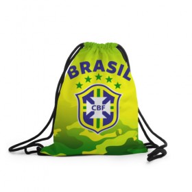 Рюкзак-мешок 3D с принтом Бразилия , 100% полиэстер | плотность ткани — 200 г/м2, размер — 35 х 45 см; лямки — толстые шнурки, застежка на шнуровке, без карманов и подкладки | brasil | brazil | бразилия | бразильская сборная | сборная бразилии | сборная бразилии по футболу | сборные | форма | футбол | футбольные сборные | чемпиона | чемпионат мира