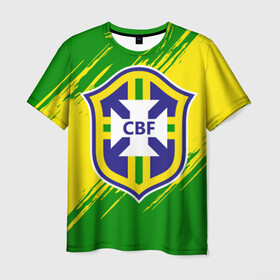 Мужская футболка 3D с принтом Бразилия , 100% полиэфир | прямой крой, круглый вырез горловины, длина до линии бедер | brasil | brazil | бразилия | бразильская сборная | сборная бразилии | сборная бразилии по футболу | сборные | форма | футбол | футбольные сборные | чемпиона | чемпионат мира