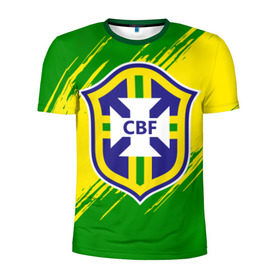 Мужская футболка 3D спортивная с принтом Бразилия , 100% полиэстер с улучшенными характеристиками | приталенный силуэт, круглая горловина, широкие плечи, сужается к линии бедра | brasil | brazil | бразилия | бразильская сборная | сборная бразилии | сборная бразилии по футболу | сборные | форма | футбол | футбольные сборные | чемпиона | чемпионат мира