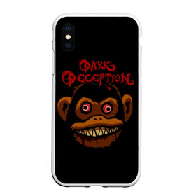 Чехол для iPhone XS Max матовый с принтом Dark Deception 1 , Силикон | Область печати: задняя сторона чехла, без боковых панелей | dark | dark deception | deception | five night | fnaf | game | horror | дарк десепшен | игра