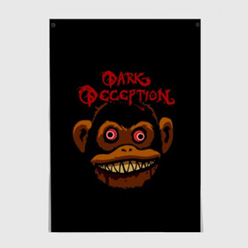 Постер с принтом Dark Deception 1 , 100% бумага
 | бумага, плотность 150 мг. Матовая, но за счет высокого коэффициента гладкости имеет небольшой блеск и дает на свету блики, но в отличии от глянцевой бумаги не покрыта лаком | Тематика изображения на принте: dark | dark deception | deception | five night | fnaf | game | horror | дарк десепшен | игра