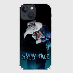 Чехол для iPhone 13 mini с принтом Sally Face ,  |  | sally face | игра | компьютерная игра | лицо | маска | протез | салли фейс | школа | шрамы