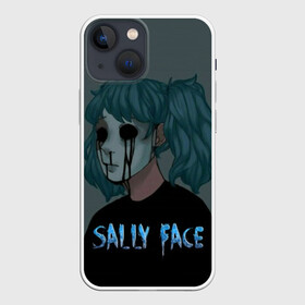 Чехол для iPhone 13 mini с принтом Sally Face ,  |  | sally face | игра | компьютерная игра | лицо | маска | протез | салли фейс | школа | шрамы