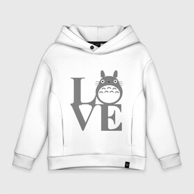 Детское худи Oversize хлопок с принтом Love Totoro в тексте , френч-терри — 70% хлопок, 30% полиэстер. Мягкий теплый начес внутри —100% хлопок | боковые карманы, эластичные манжеты и нижняя кромка, капюшон на магнитной кнопке | forest | friend | ghibli | japan | keeper | miyazaki | nature | neigbor | neighbour | totoro | анимация | аниме | гибли | дерево | друг | животные | лес | люблю | любовь | милый | мир | миядзаки | мульт | мультфильм | приключения | природа