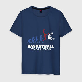 Мужская футболка хлопок с принтом Баскетбольная эволюция , 100% хлопок | прямой крой, круглый вырез горловины, длина до линии бедер, слегка спущенное плечо. | and1 | basketball | coach | evolution | game | james | jordan | lebron | monkey | mvp | nba | player | slam dunk | sport | streetball | team | баскетбол | баскетболист | бросок | джеймс | джордан | игра | игрок | леброн | мяч | нба | обезьяна | 