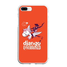 Чехол для iPhone 7Plus/8 Plus матовый с принтом Django on a pony , Силикон | Область печати: задняя сторона чехла, без боковых панелей | dicaprio | django | film | movie | pony | tarantino | джанго | джанго освобожденный | ди каприо | дикаприо | квентин | кино | тарантино | фильмы