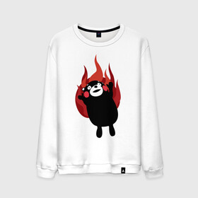 Мужской свитшот хлопок с принтом Kumamon , 100% хлопок |  | fire | for | glory | hell | japan | of course | ofc | satan | the | иероглифы | кумамон | медведь | огонь | пожар | япония