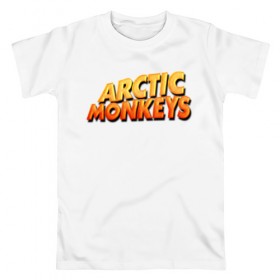 Мужская футболка хлопок с принтом Arctic Monkeys , 100% хлопок | прямой крой, круглый вырез горловины, длина до линии бедер, слегка спущенное плечо. | британская | гараж | группа | инди рок | метал | постпанк | психоделический | ривайвл | рок | хай грин | электроник